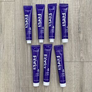 x7 Lot L'Oreal Loreal Feria 4 Anti-Brass Purple Conditioner 1.83 oz Each